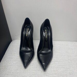 Sergio Rossi Elegant Black Pointed Toe Heels
